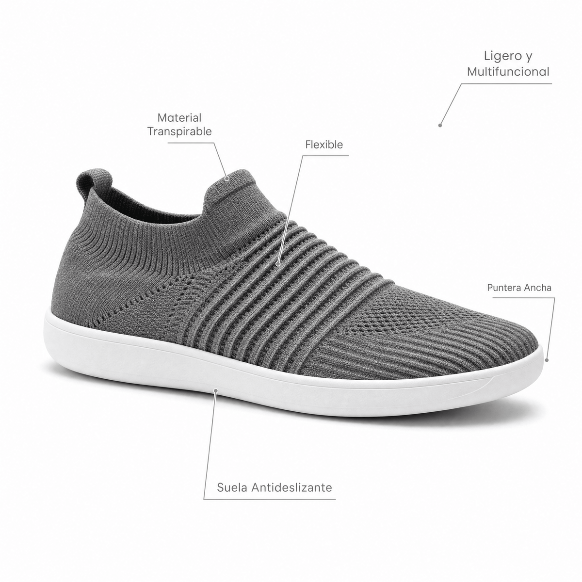 Brisa - Diseñado para jornadas largas. - Gris | UpStride